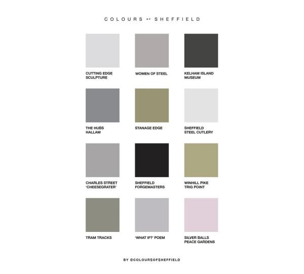 Spectrum Colours Of Sheffield Print Grey